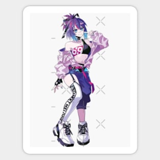 anime art girl Sticker